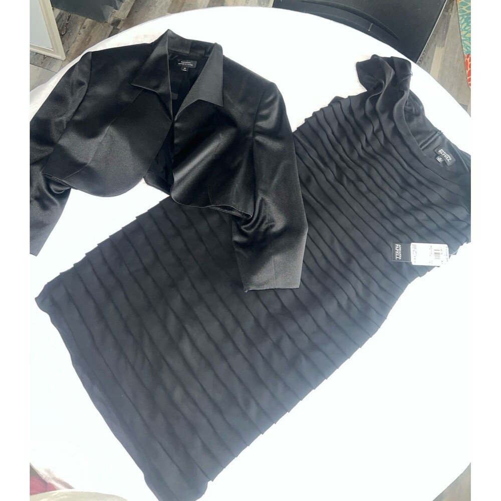 Adrianna Patel Dress & jacket sz 12, black
